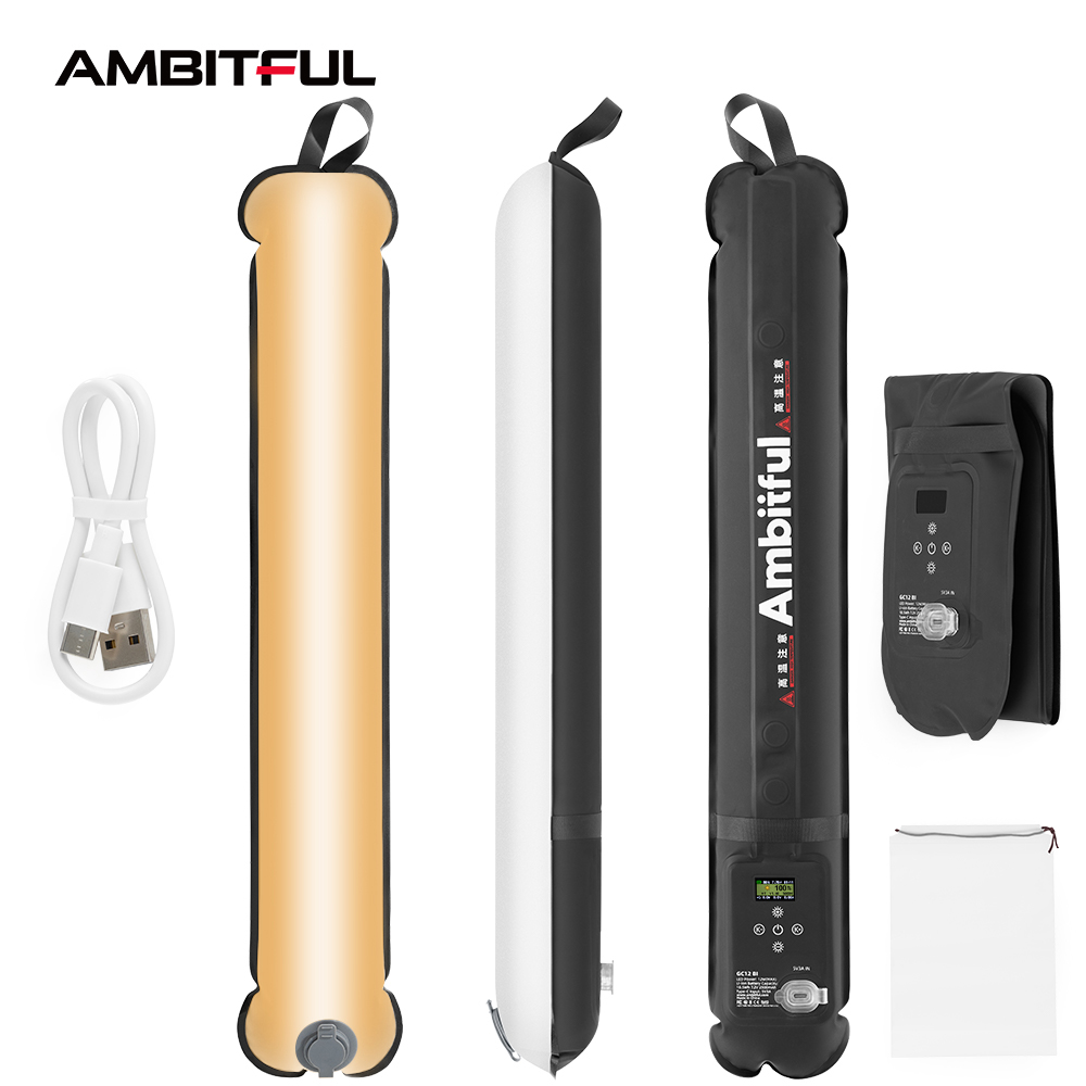 Photography Lighting Description - Ambitful GC12 ゴールドクロウ 12 柔軟な写真照明エアライト 2700K-6500K