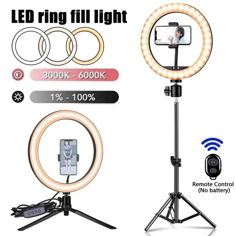 Photography Lighting Description - LED Selfie リング照明写真撮影用 Selfie リングランプ USB