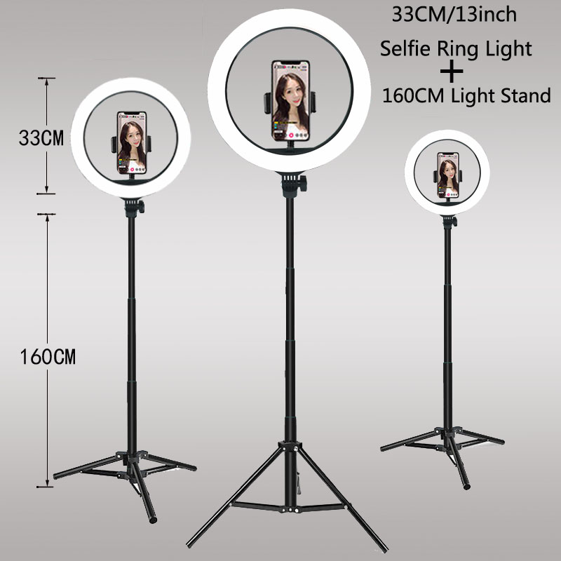 Photography Lighting Description - 26 33 センチメートルビデオライト調光可能なライト Selfie LED リングライト