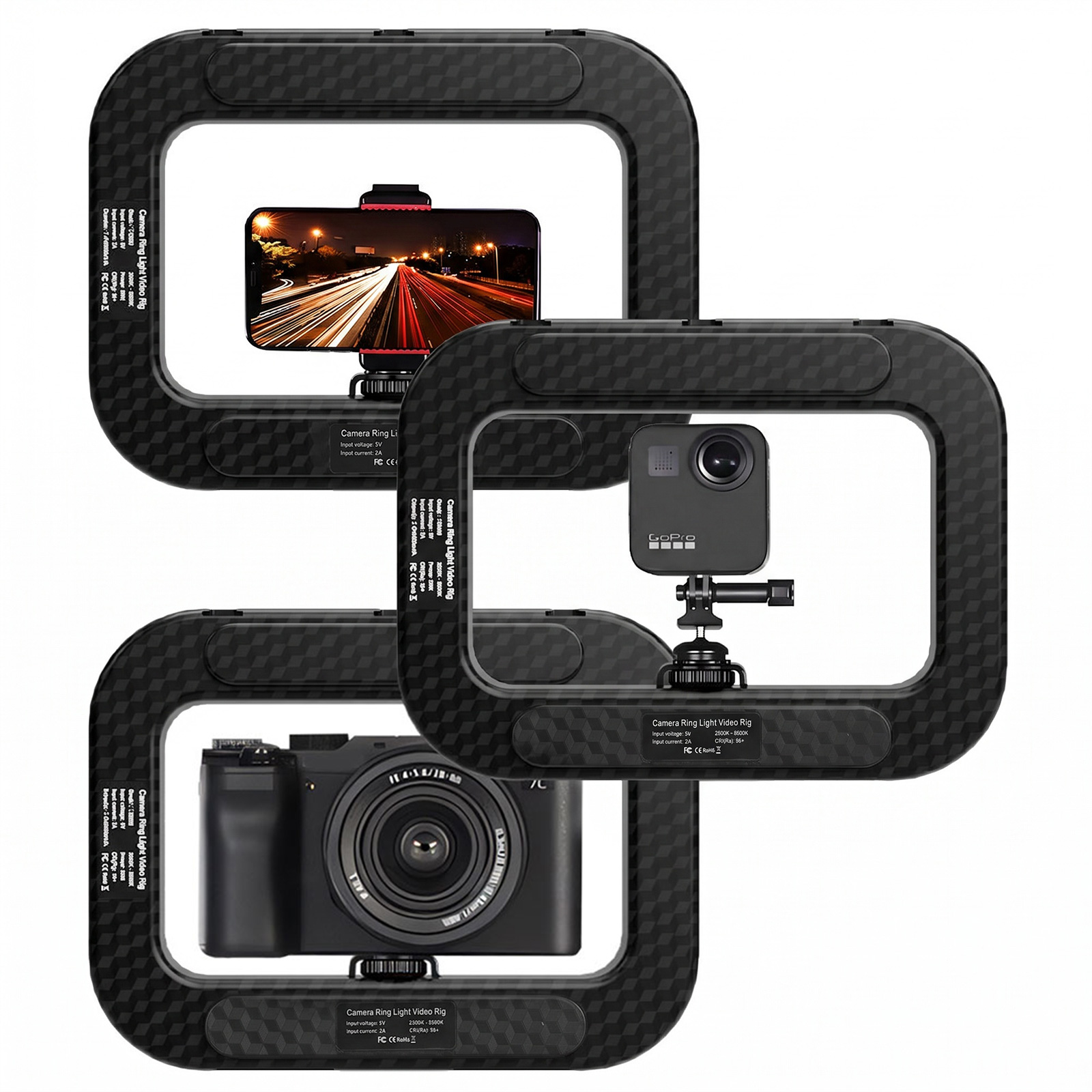 ポータブルスクエアフィルライト 多目的ハンドヘルド自撮りライ - Photography Lighting Handheld のレビューと価格