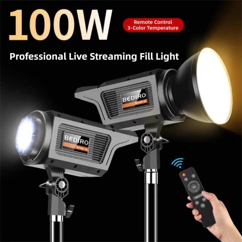 100Wスタジオフラッシュライト、ボーエンズマウント、650 - Photography Lighting Description のレビューと価格