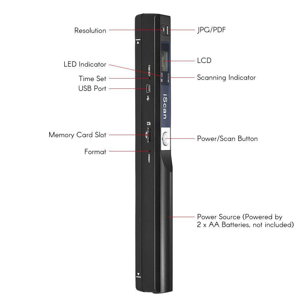 Iscan-ハンドヘルドワイヤレスiscanスキャナー,a4 - Photography Lighting Handheld のレビューと価格