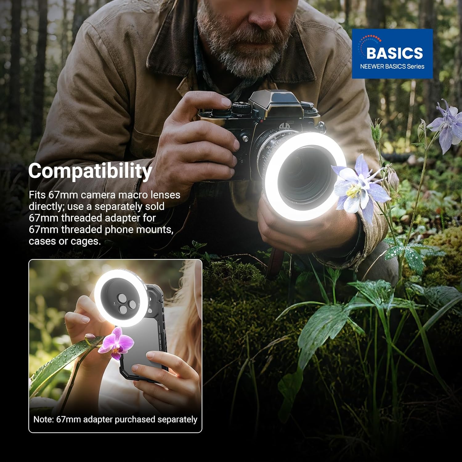 NEEWER Basics 67mmネジ式リングライト（67 - Photography Lighting Description のレビューと価格