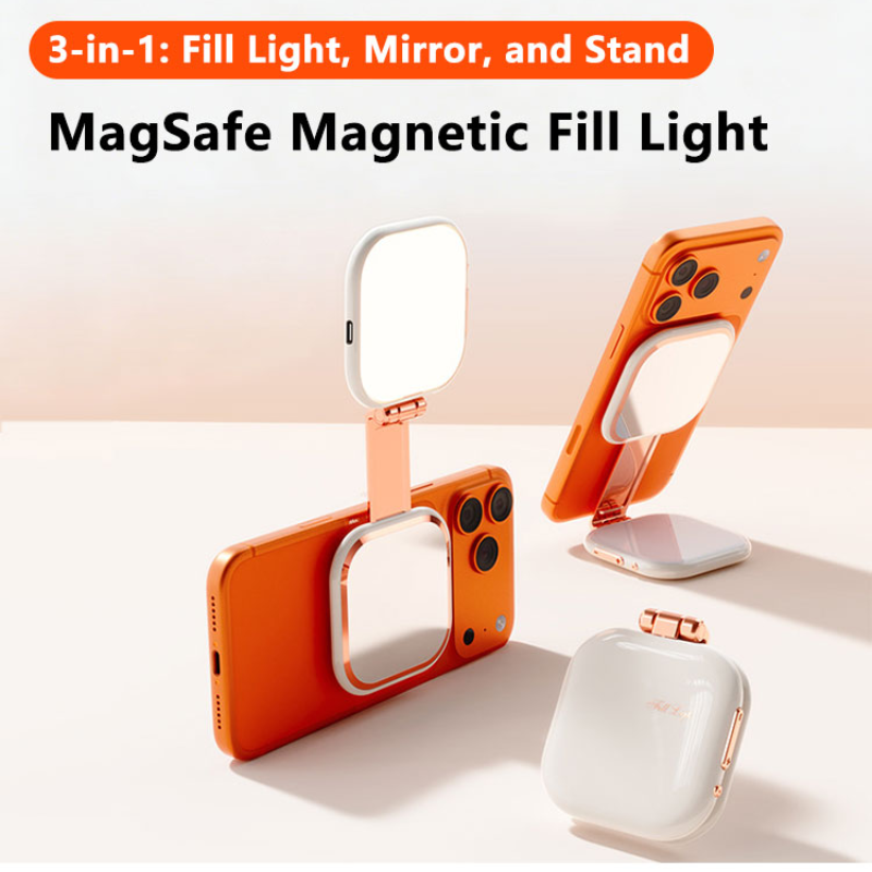 3in1 マグネット式自撮りリングライト ミラー付きLED折 - Photography Mobile Lighting のレビューと価格