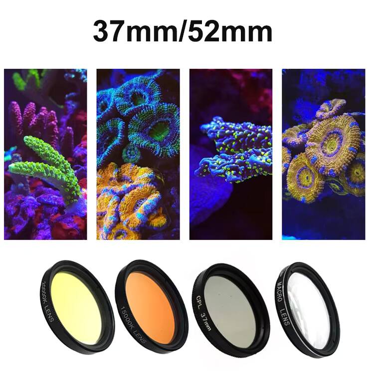 37mm 52mm 6 In1/4in1/ブルーライト用、水 - Photography Mobile Lighting のレビューと価格