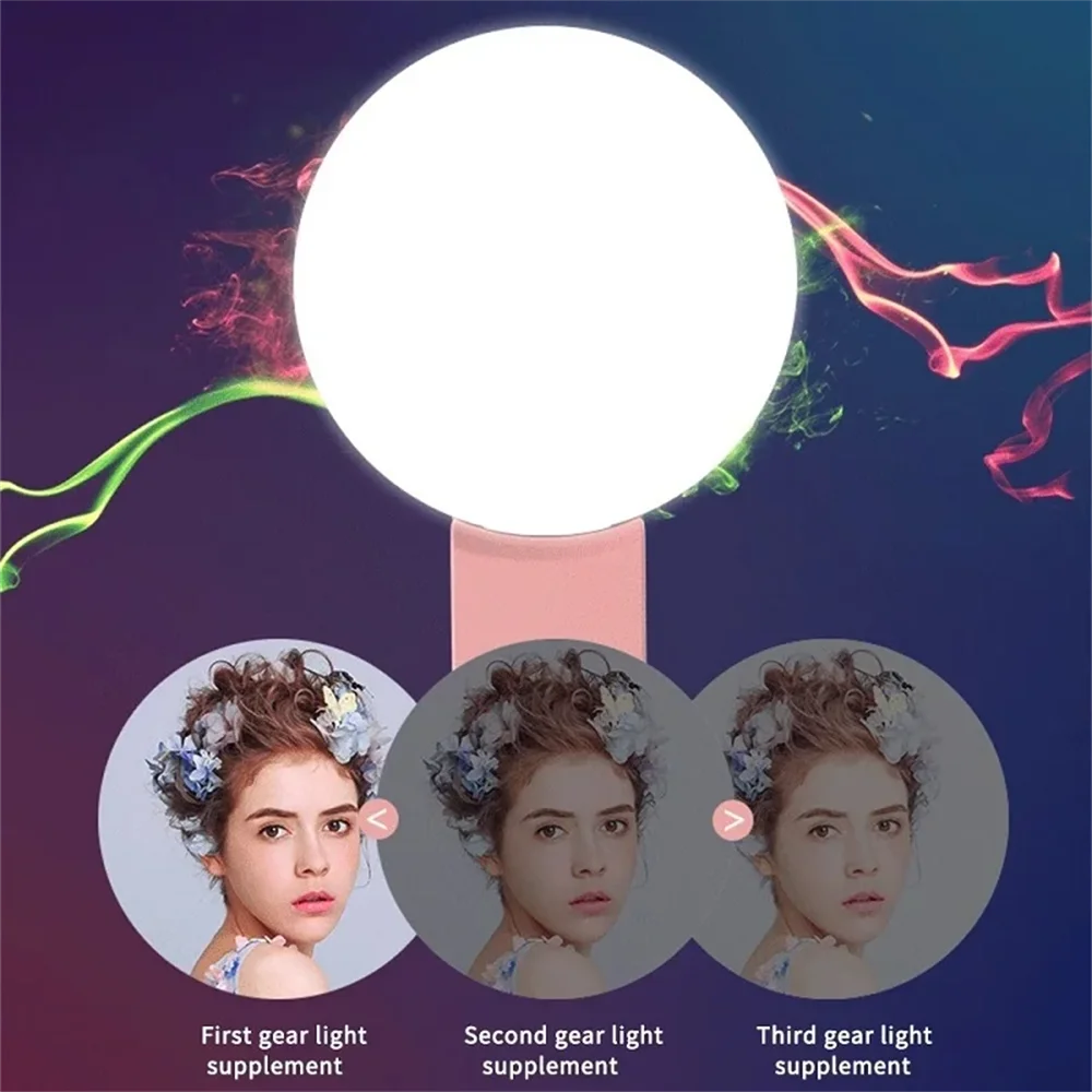 携帯用ミニ自撮りリングライト、LEDランプ、USB充電式、写 - Photography Lighting Game のレビューと価格