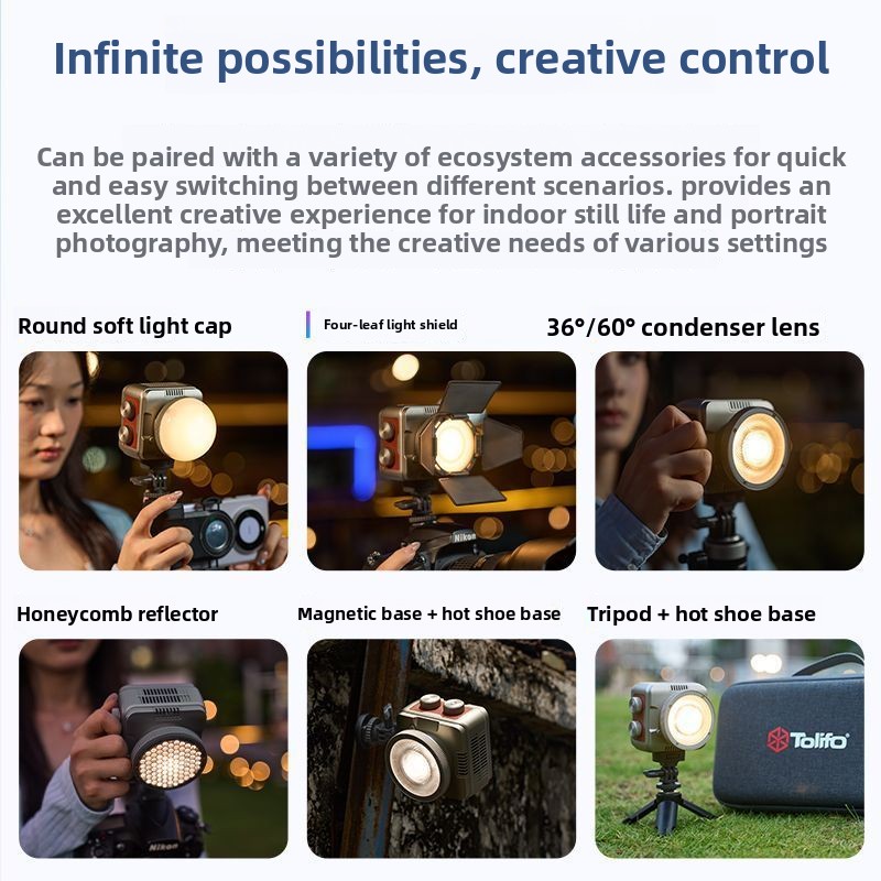 フルカラー40WRGBハンドヘルドCOBライト、ライブフィル - Photography Lighting Handheld のレビューと価格