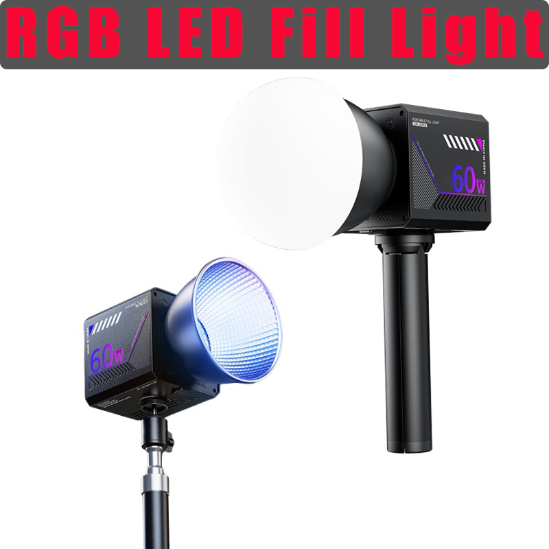 60W RGBビデオライト ポータブルLED撮影スタジオライ - Photography Lighting Handheld のレビューと価格