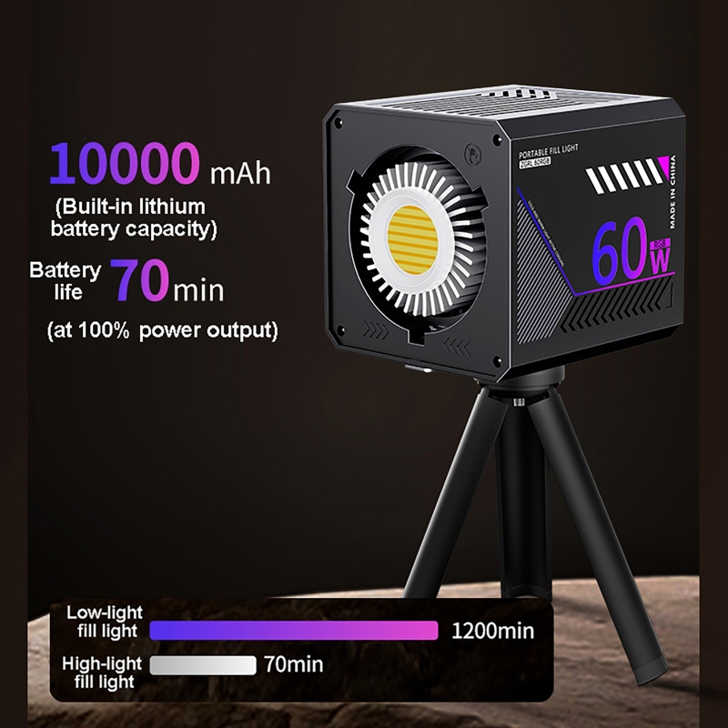 60W RGBビデオライト ポータブルLED撮影スタジオライ - Photography Lighting Handheld のレビューと価格
